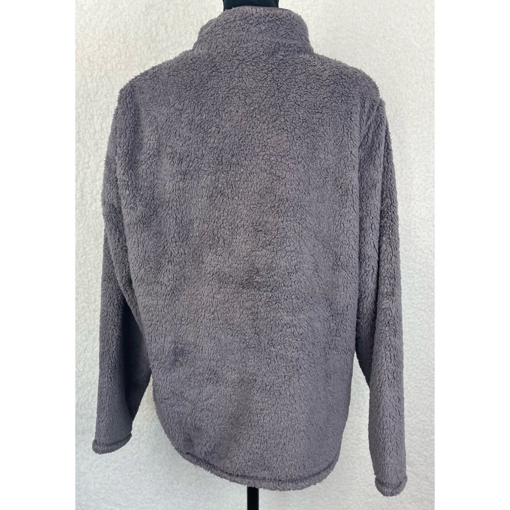 (NWT) H&M • Dusty Purple Quarter-Zip Sherpa Fleece Jacket, M - Picture 6 of 12